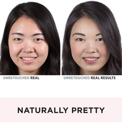 IT Cosmetics Bye Bye Pores Blush brush-dusting demonstrates even coverage and natural glow.