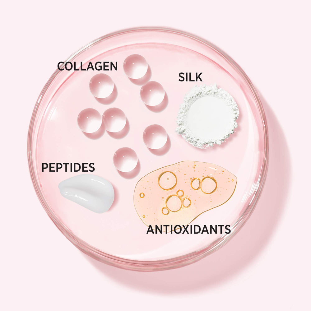 IT Cosmetics Bye Bye Pores Blush universal shade swatch on skin.