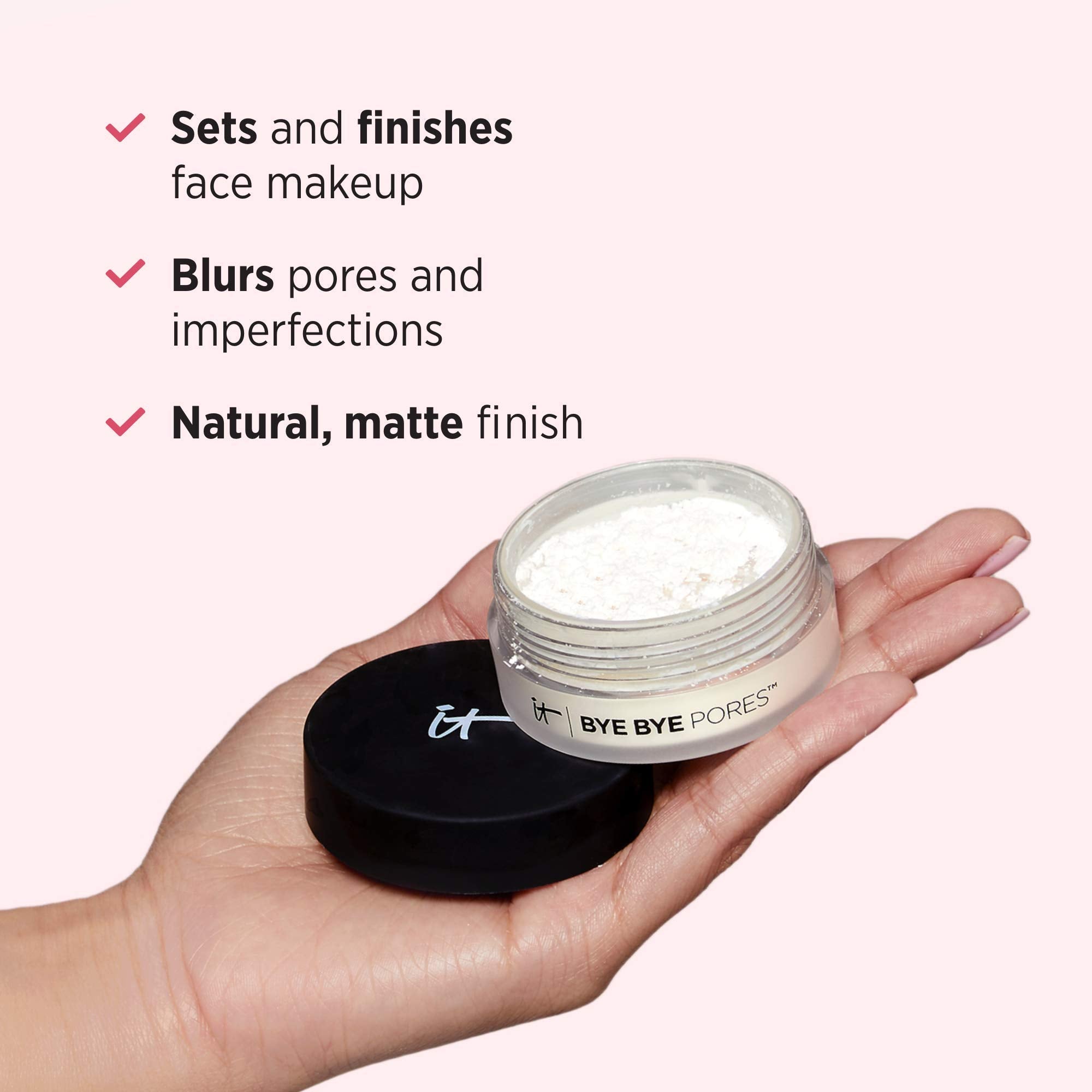 IT Cosmetics Bye Bye Pores closeup highlights silky texture