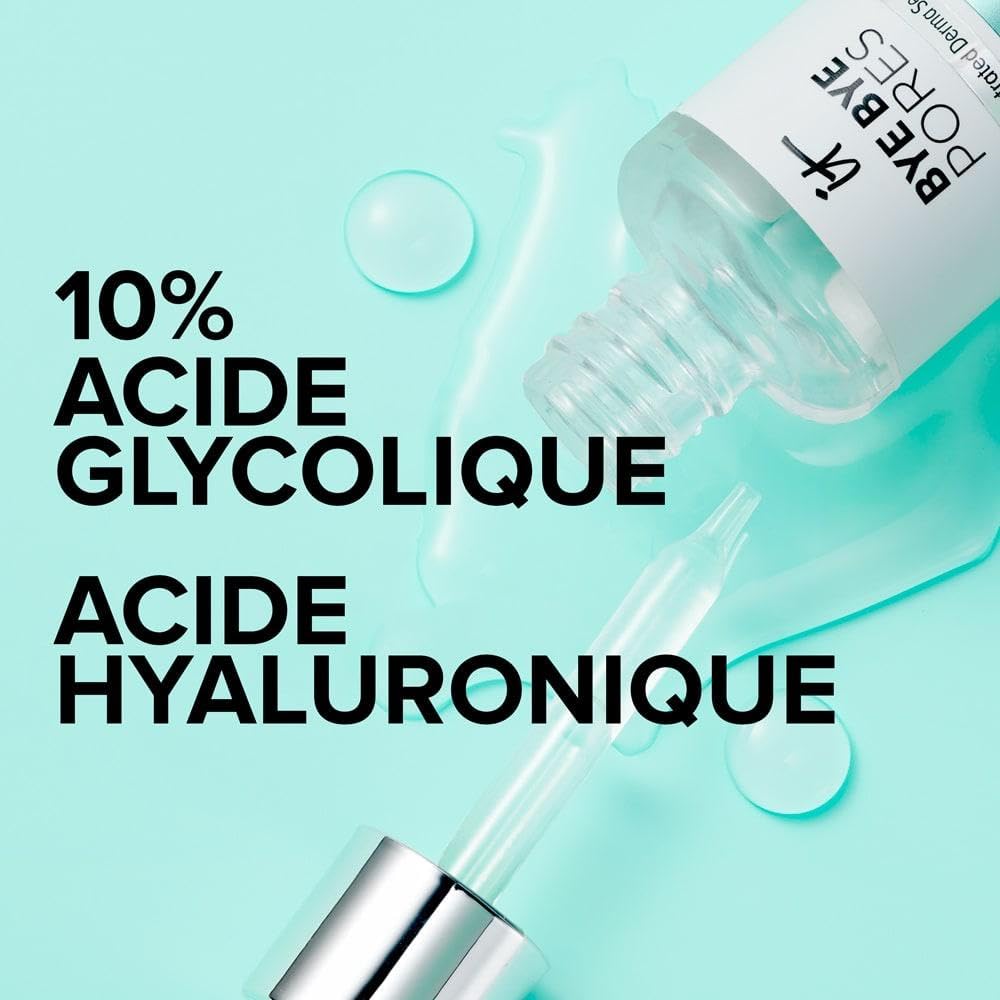 IT Cosmetics Bye Bye Pores serum on clean skin illustrates quick daily use.