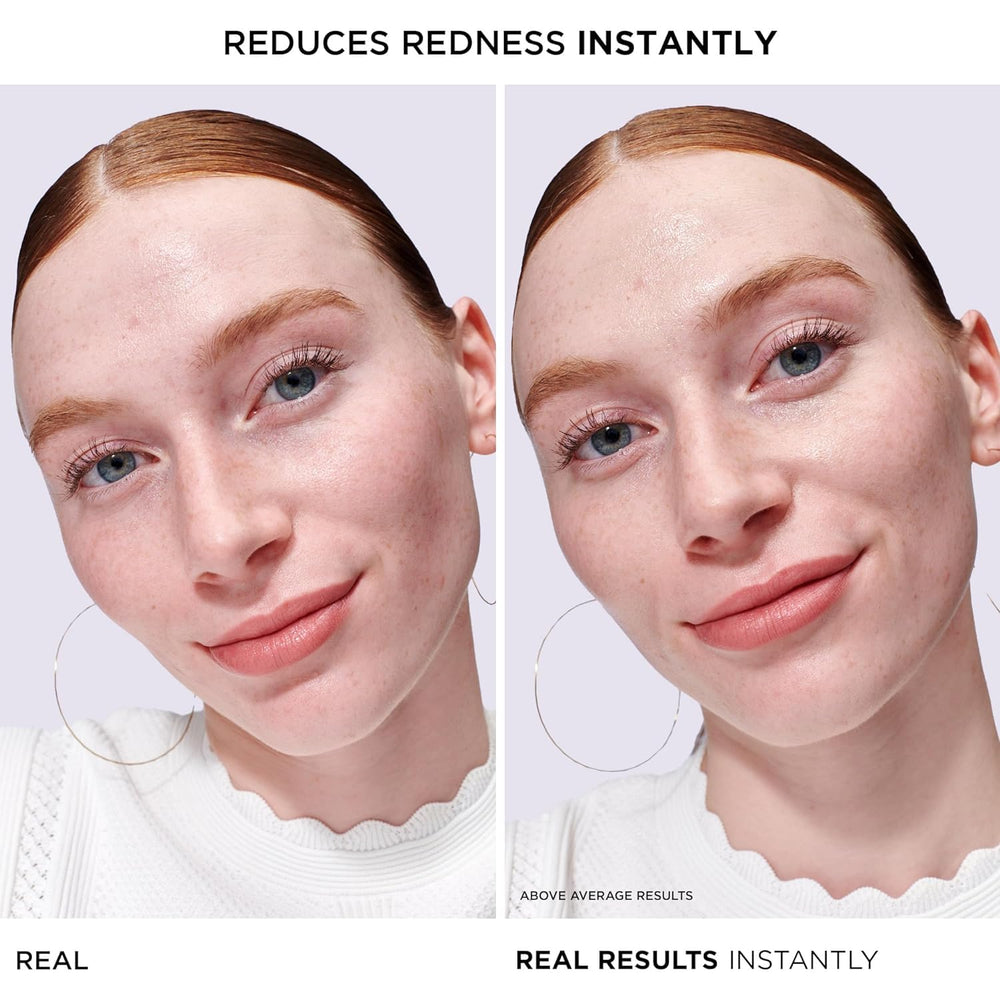 IT Cosmetics Bye Bye Redness Serum pump application demonstrates quick absorption and redness balance