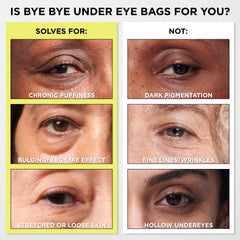 IT Cosmetics Bye Bye Under Eye Bags blurring film closeup highlights instant smoothing effect.