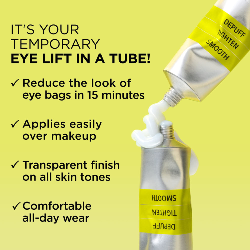 IT Cosmetics Bye Bye Under Eye Bags cream on skin shows lightweight, blendable texture.