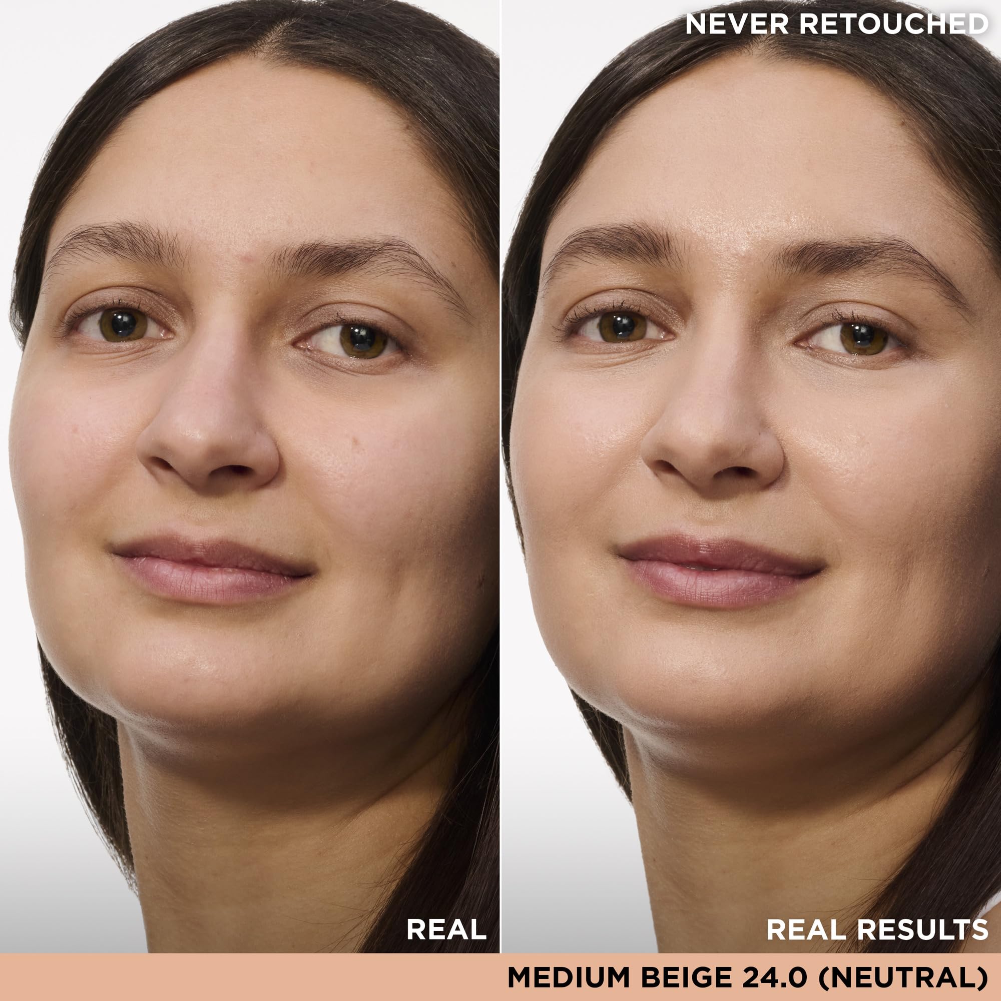 IT Cosmetics Bye Bye Under Eye Concealer Medium Beige swatch shows full coverage.