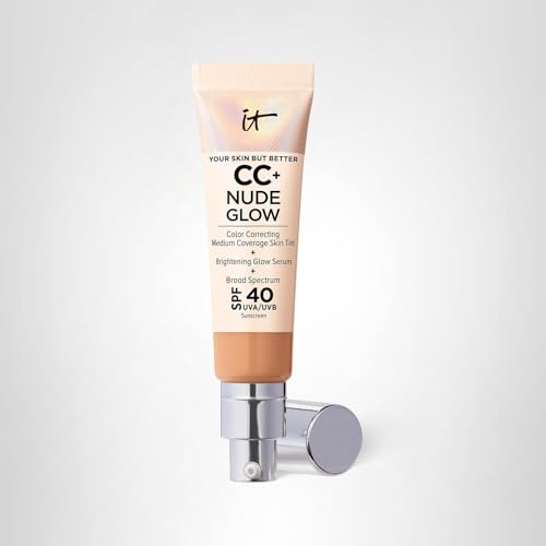 IT Cosmetics CC+ Nude Glow 22-shades display for shade selection