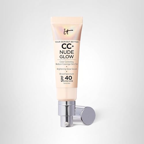 IT Cosmetics CC+ Nude Glow daily glow with SPF protection.