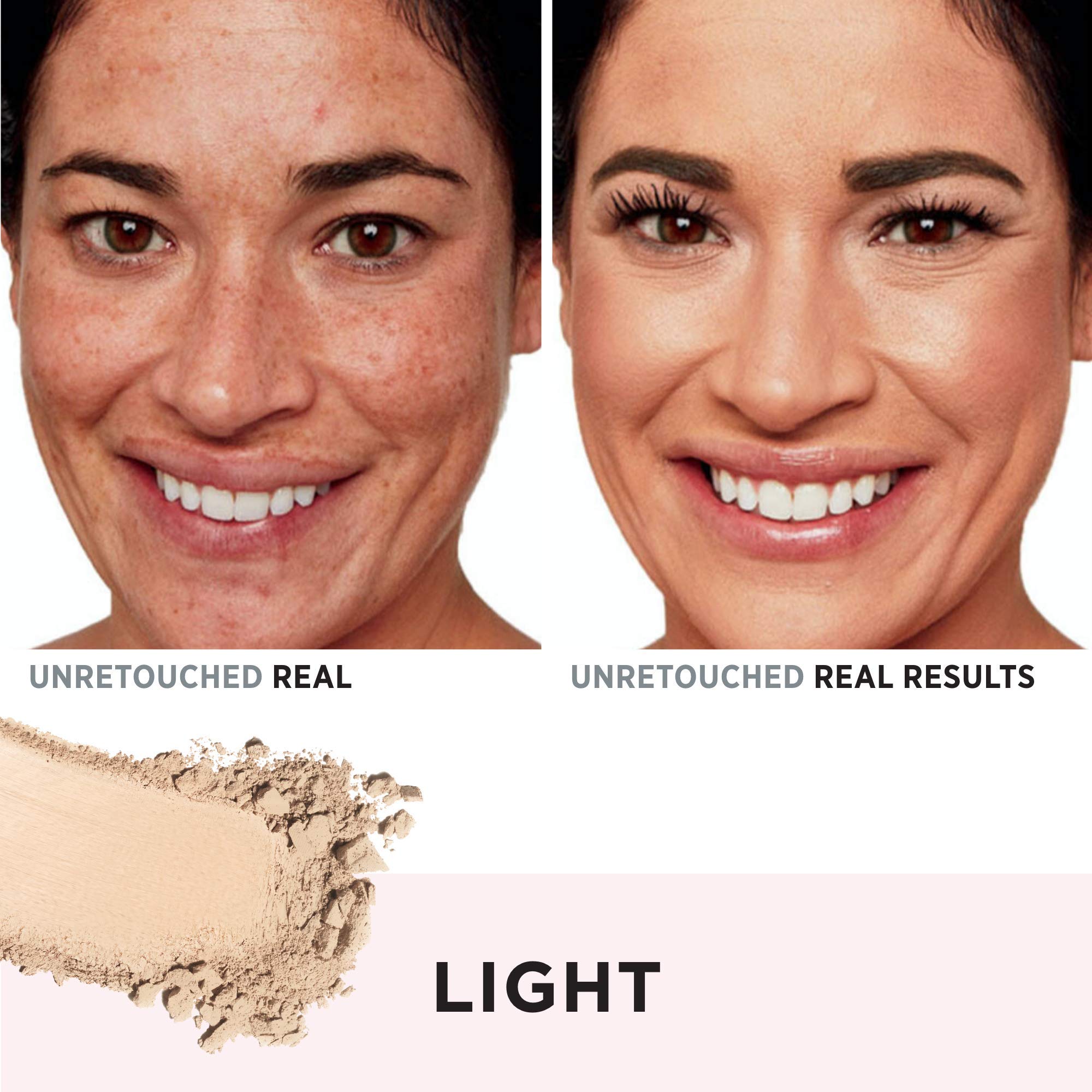 IT Cosmetics CC+ Airbrush Perfecting Powder close-up showing optical blurring for dark spots