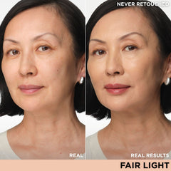 IT Cosmetics CC+ Cream Fair Light swatch showing color correction for even tone