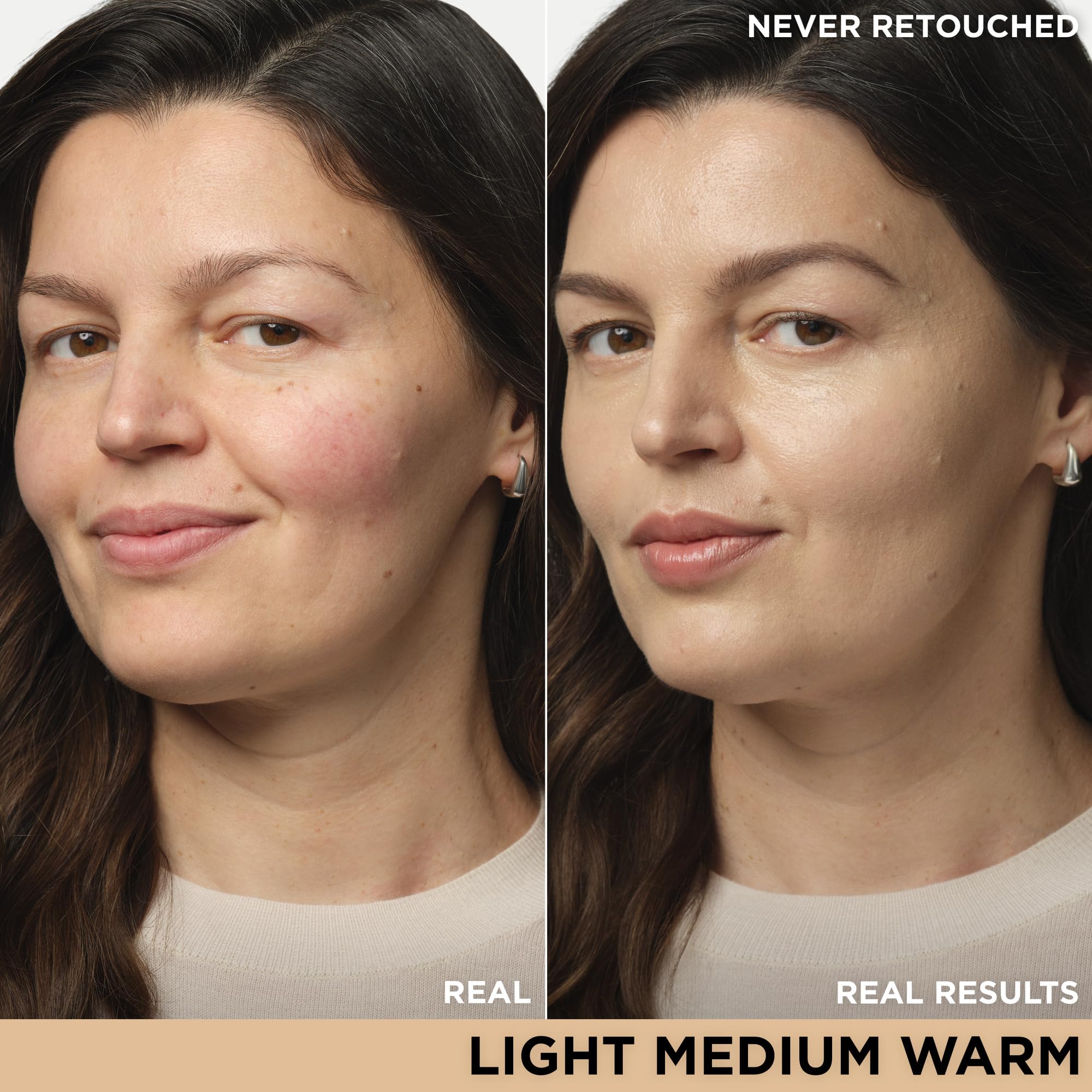 IT Cosmetics CC+ Cream Light Medium Warm application brush used for buildable coverage.