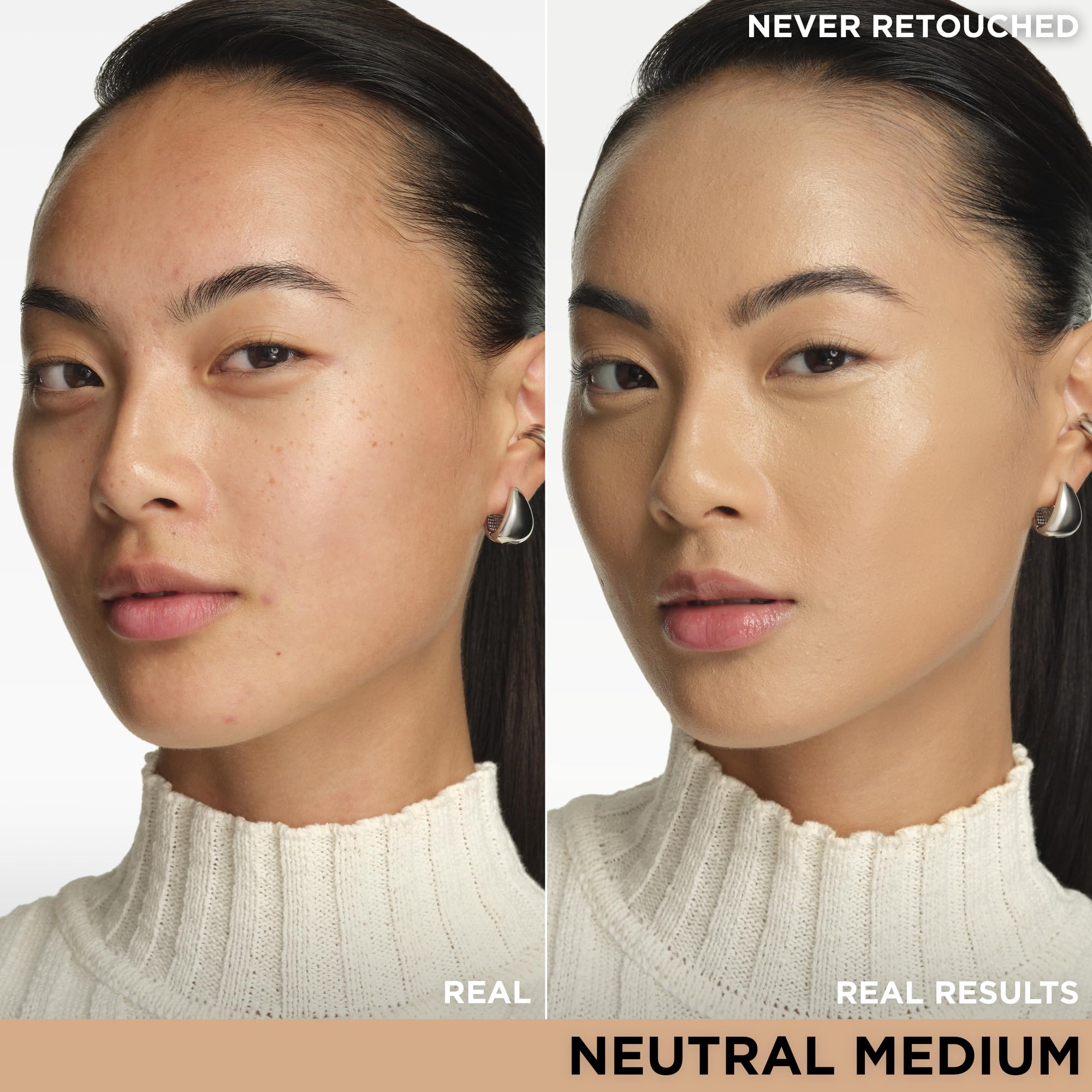 IT Cosmetics CC+ Cream Neutral Medium swirls on skin for seamless color correction.