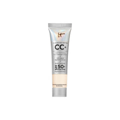 IT Cosmetics CC+ Cream travel bottle closeup for on-the-go coverage