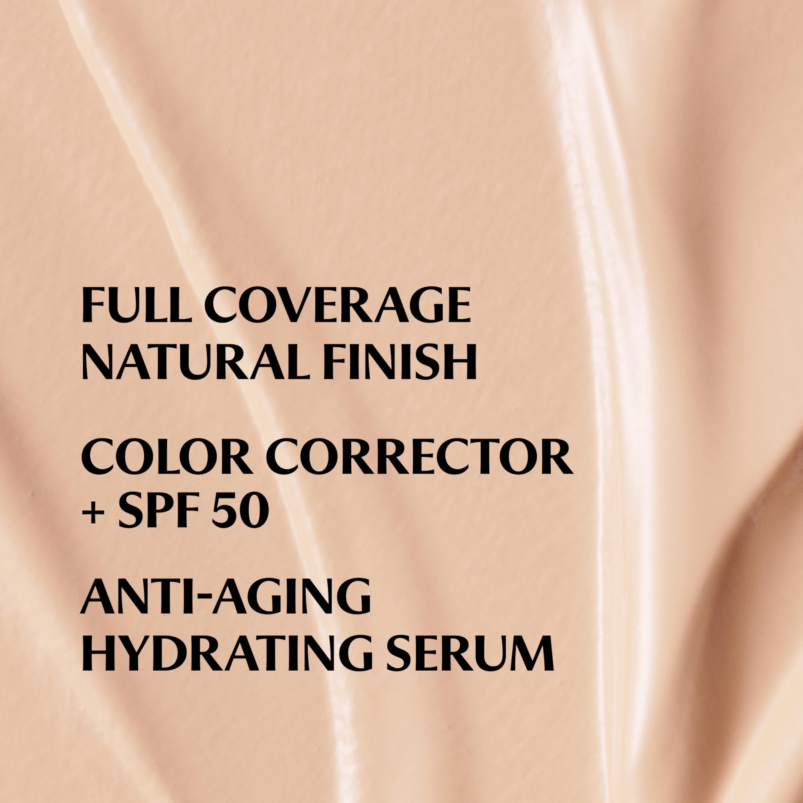 IT Cosmetics CC+ Cream Travel SPF 50 swatch illustrates color correction.