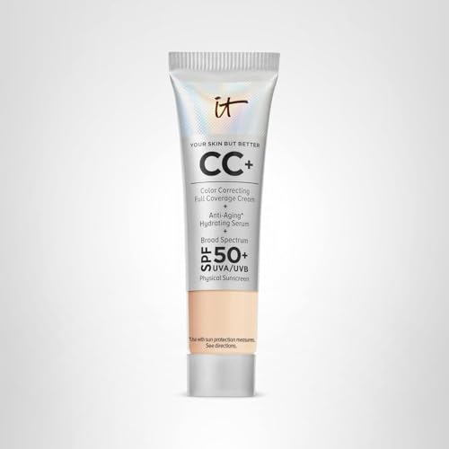 IT Cosmetics CC+ Cream Travel Light dermatologist-tested formula fits everyday wear.