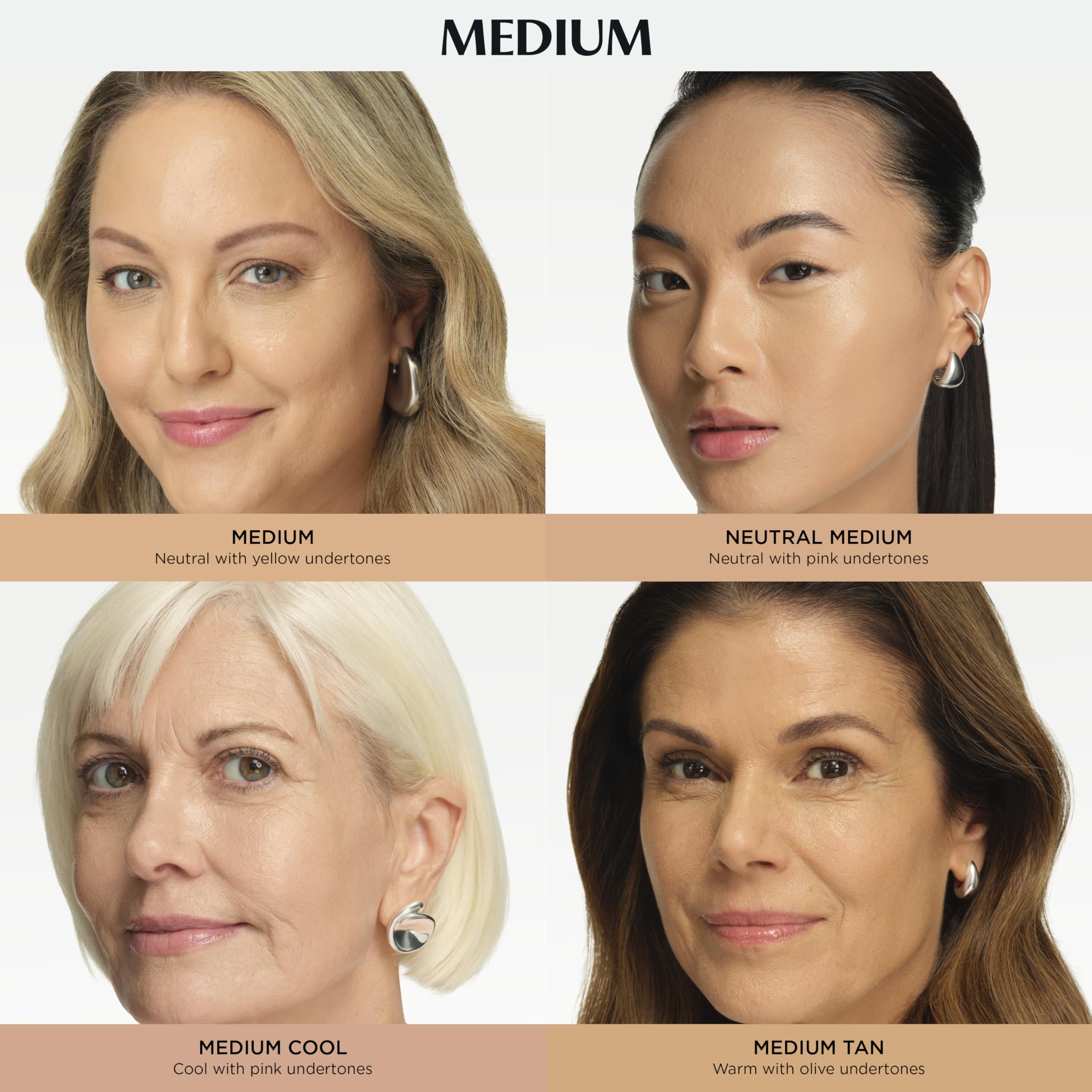 IT Cosmetics CC+ Cream Travel medium tan swatches show natural color correction and coverage.