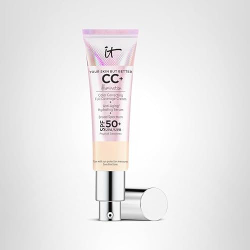 IT Cosmetics CC+ Cream Illumination dermal-glow detail emphasizes refined pores and smooth complexion
