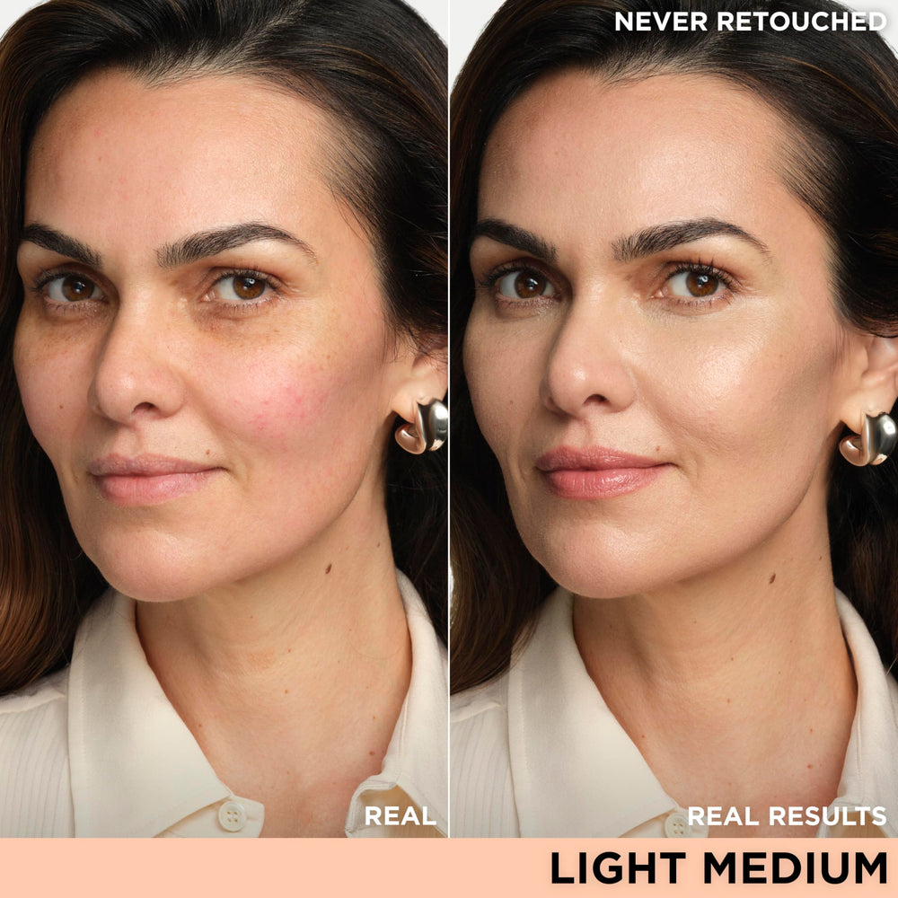 Close-up of pump dispensing IT Cosmetics CC+ Illumination for seamless coverage.