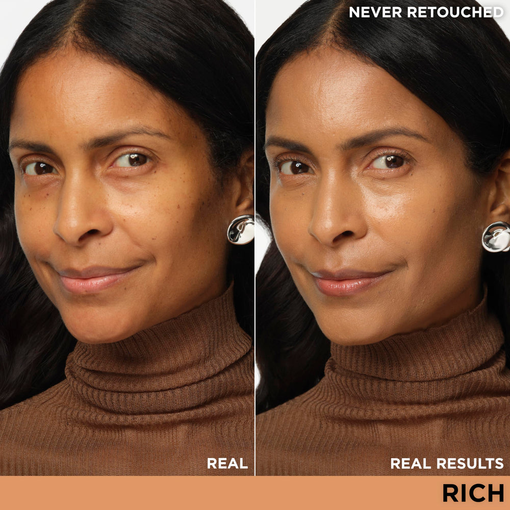 IT Cosmetics CC+ Cream Illumination Rich swirl on skin shows glow without heavy shimmer.