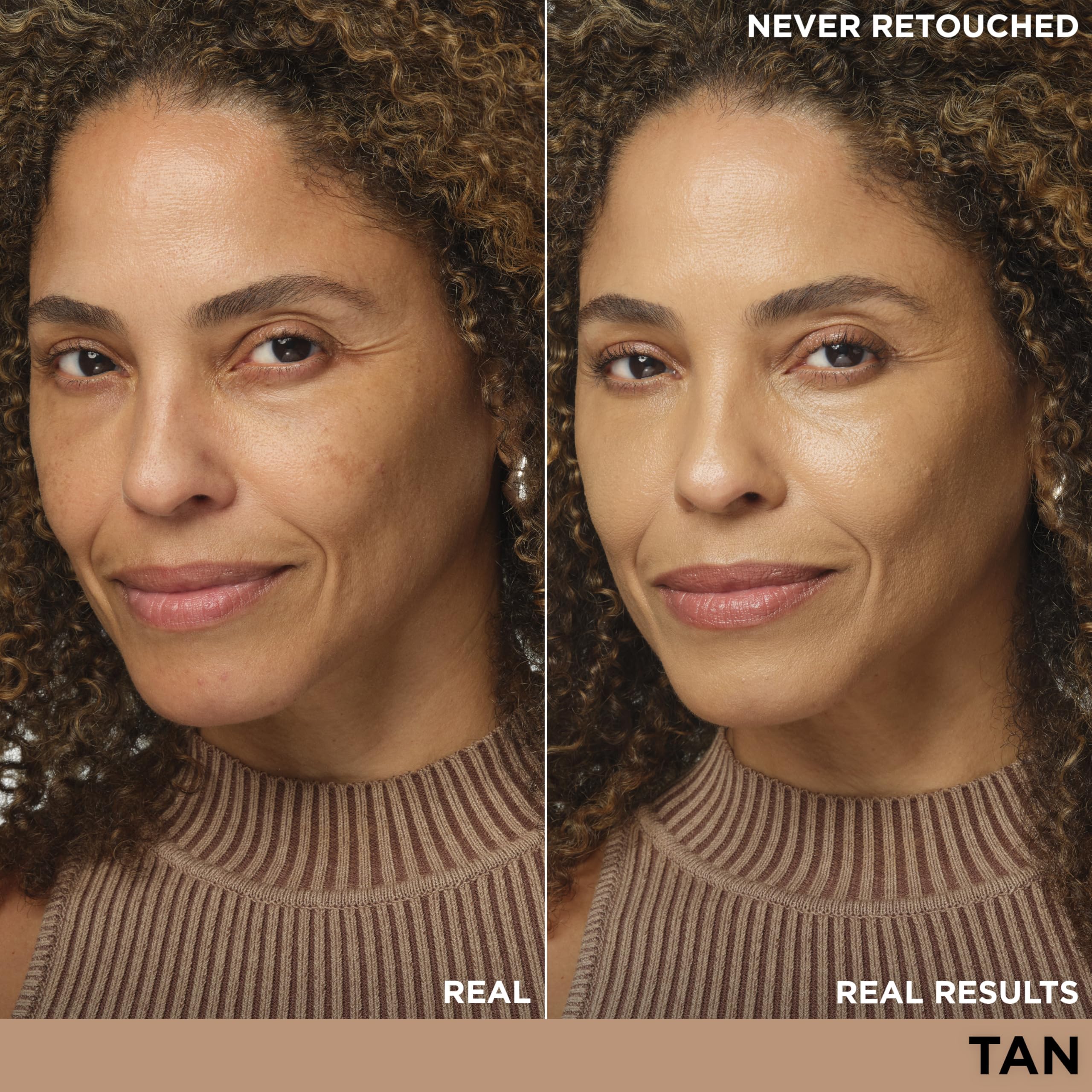 IT Cosmetics CC+ Illumination Tan label closeup highlights sun protection and color correction.