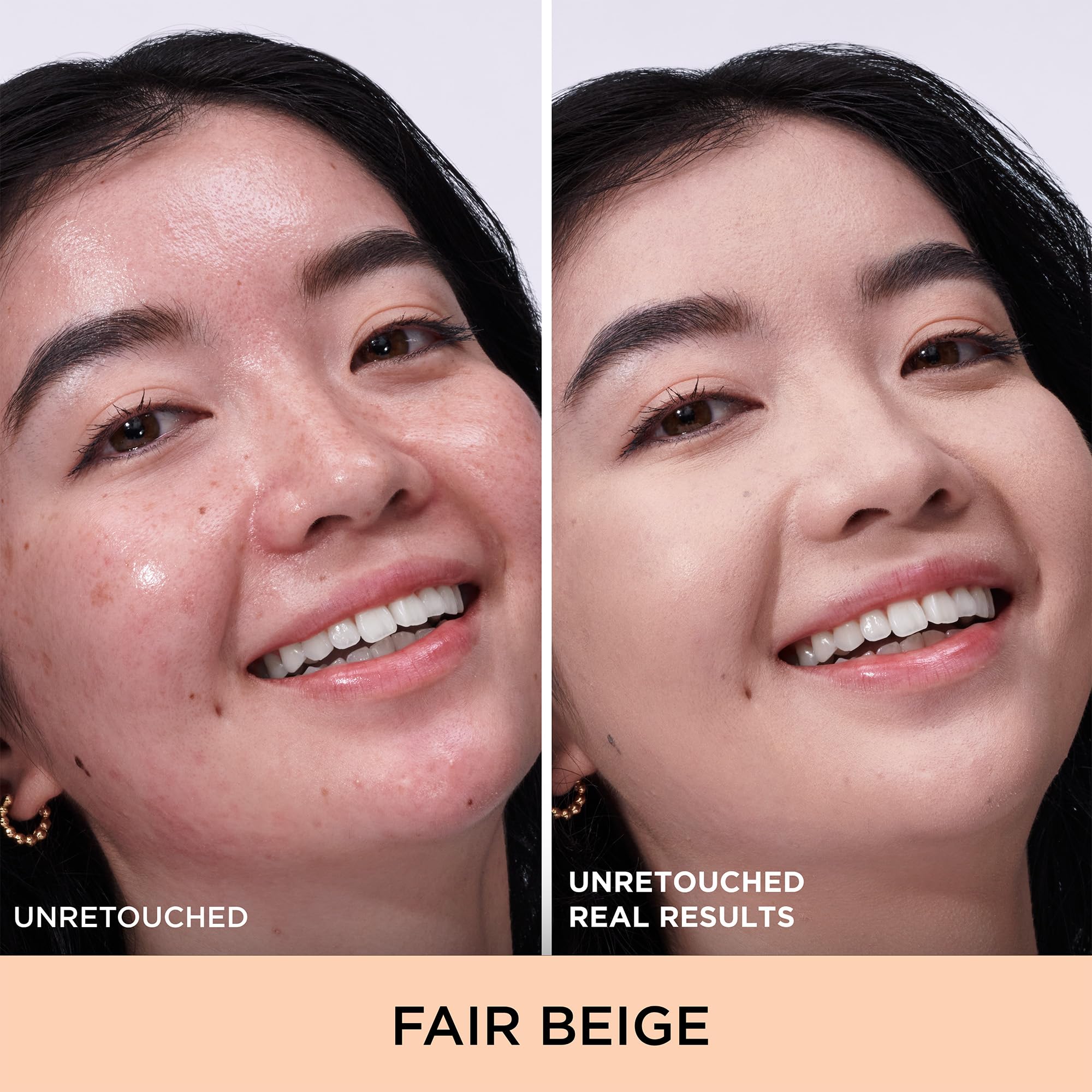 IT Cosmetics CC+ Natural Matte fair beige swatches show color correction