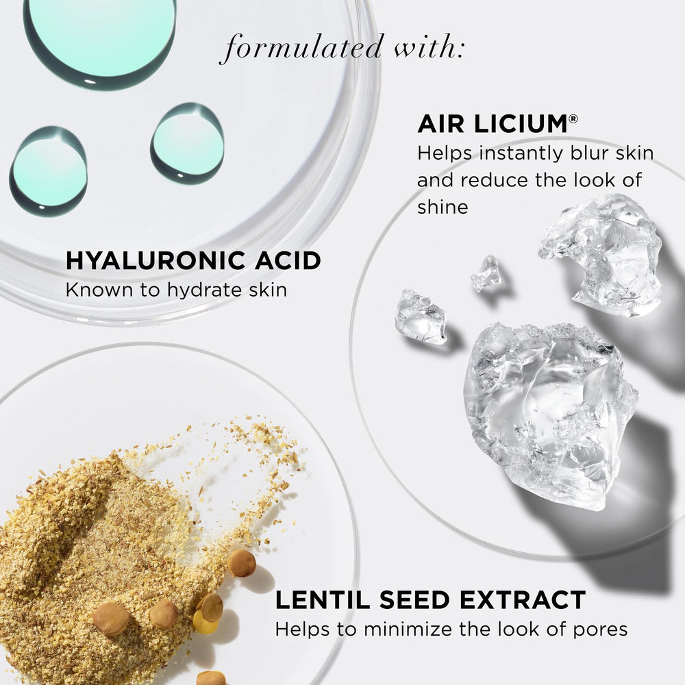 IT Cosmetics CC+ Natural Matte hydration droplets on skin illustrate balance without dryness.