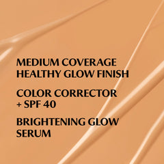 IT Cosmetics CC+ Nude Glow swatches show true color match across skin tones.
