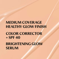 IT Cosmetics CC+ Nude Glow swatch on arm shows luminous medium coverage.