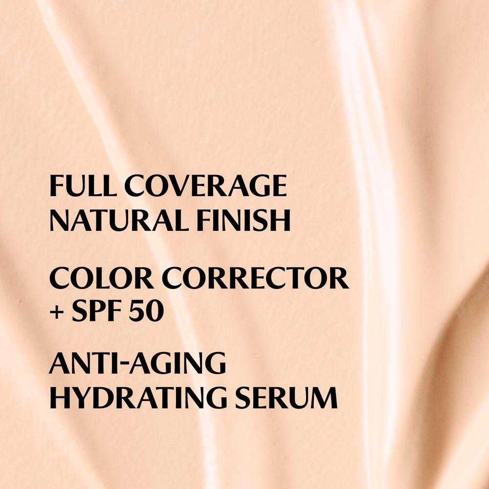 IT Cosmetics CC+ Cream swatch in fair-beige shows natural finish