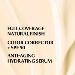 IT Cosmetics CC+ Cream swirled texture demonstrates color correction and hydration.