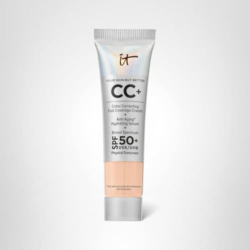 IT Cosmetics CC+ Cream Travel final-look showing natural glow and even tone.