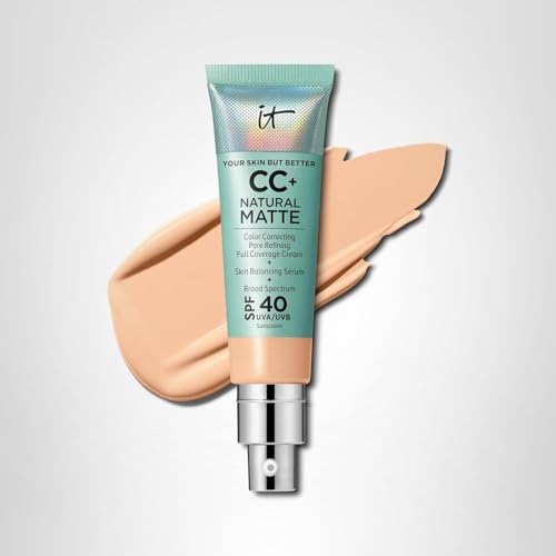 IT Cosmetics CC+ Natural Matte packaging shows 1.08 fl oz size