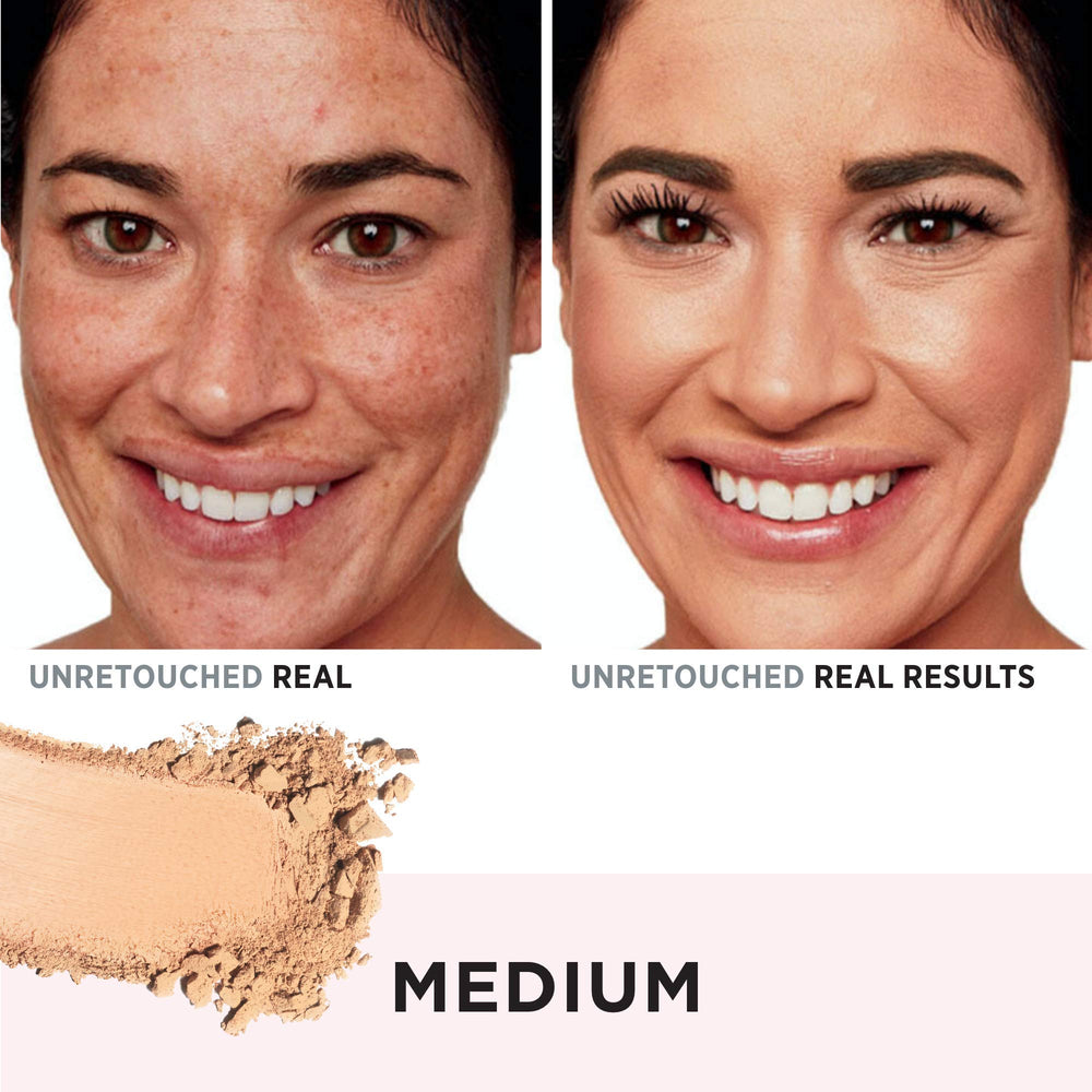 IT Cosmetics CC+ Airbrush powder close-up highlights soft texture.