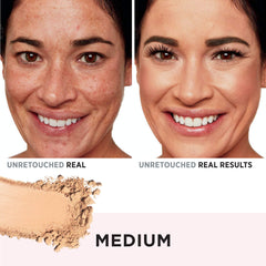 IT Cosmetics CC+ Airbrush powder close-up highlights soft texture.