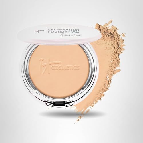 IT Cosmetics Celebration Foundation Illumination compact packaging with portable size.
