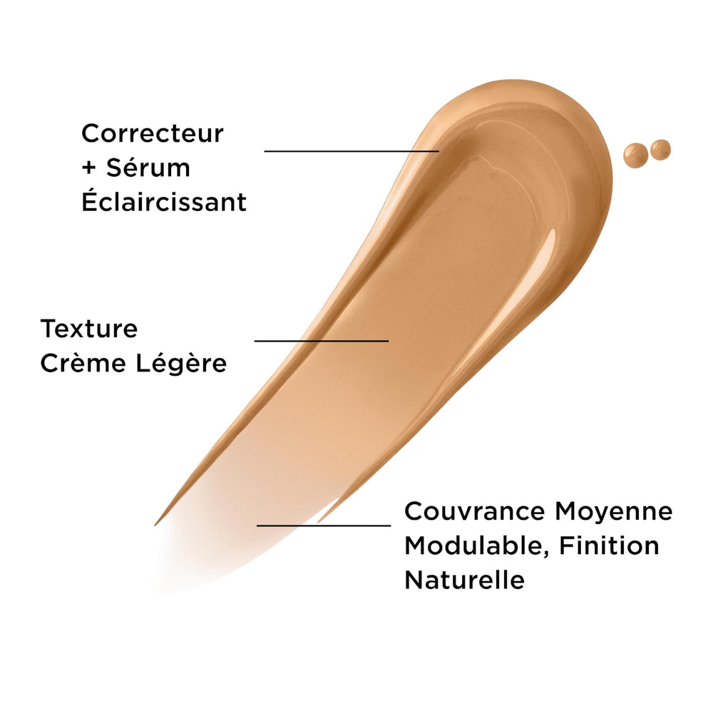 Concealer swatch showing buildable coverage and natural finish by IT Cosmetics.