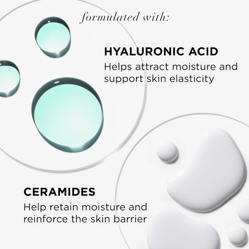 IT Cosmetics Confidence in a Cleanser hyaluronic acid hydration graphic