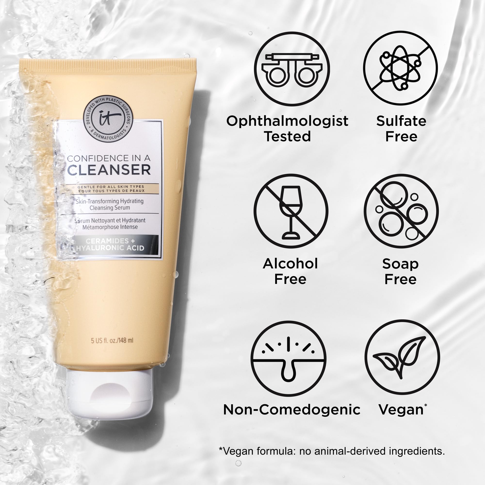 IT Cosmetics Confidence in a Cleanser skin barrier boost illustration