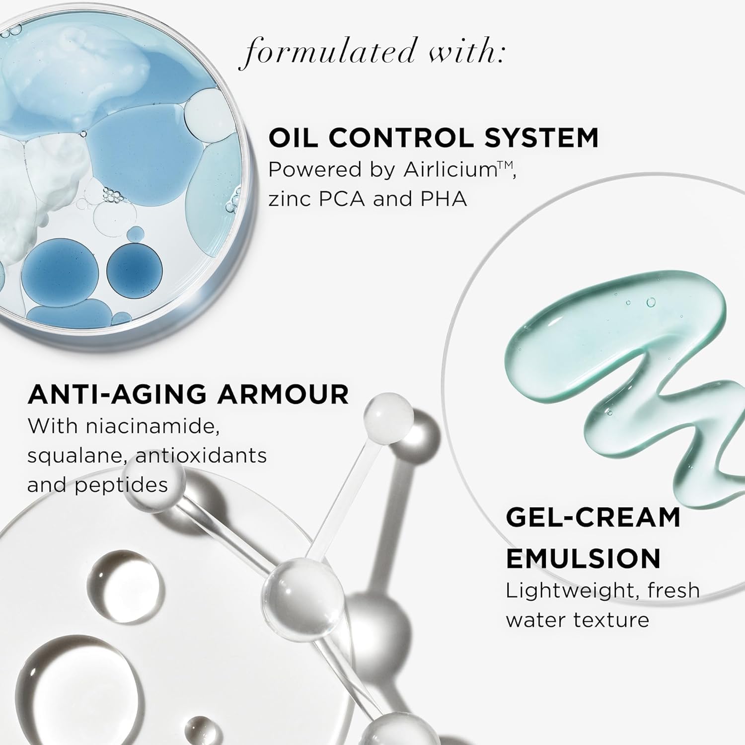 IT Cosmetics Confidence in a Gel Cream on skin highlights shine reduction and pore smoothing potential.