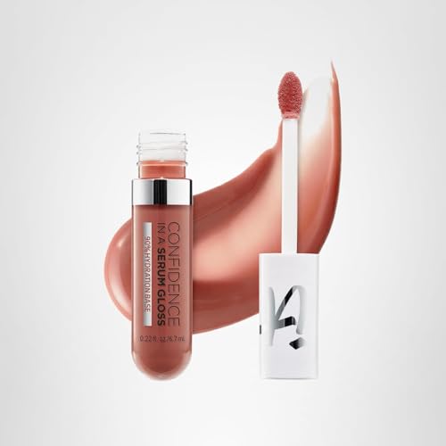IT Cosmetics Confidence in a Serum Lip Gloss packaging closeup highlighting sleek design