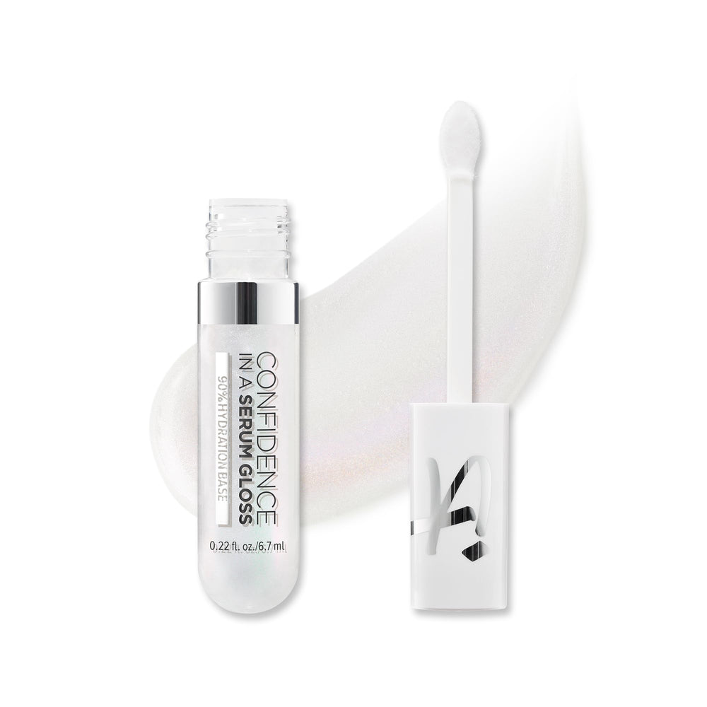 It Cosmetics Confidence in a Serum Lip Gloss petal applicator delivers effortless hydration.