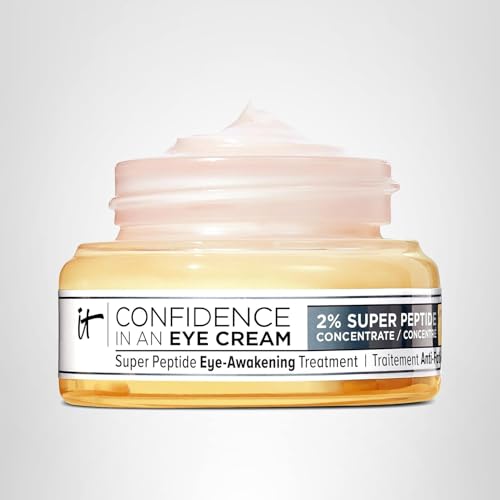 IT Cosmetics Confidence in an Eye Cream daily-use image suggests gentle massage and multi-use functionality.