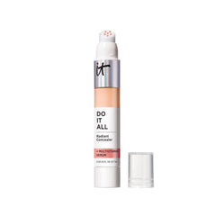 IT Cosmetics Do It All Radiant Concealer bottle close-up shows hydration and radiance