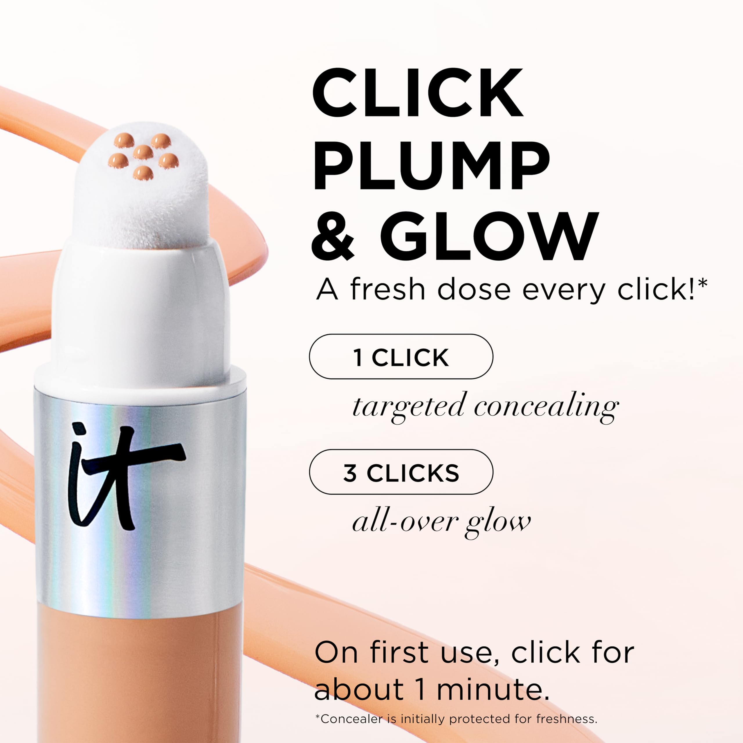 IT Cosmetics Do It All Radiant Concealer showing hydrating glow finish in daylight