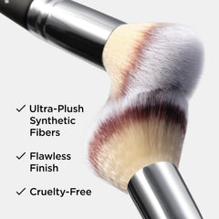 IT Cosmetics Heavenly Luxe Complexion Perfection Brush #7 large foundation end for even coverage.