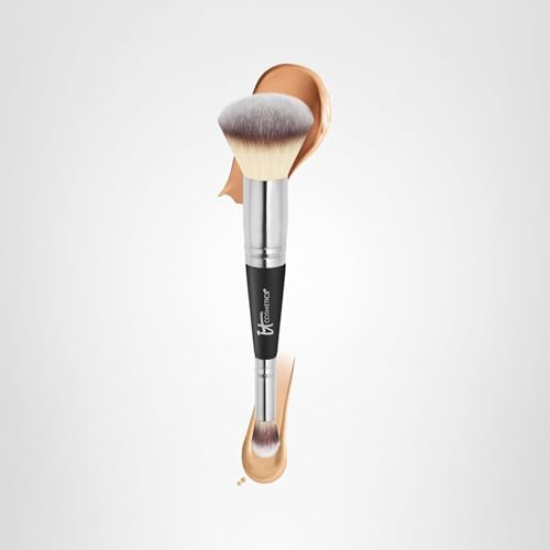 IT Cosmetics Heavenly Luxe Complexion Perfection Brush #7 pairs well with CC+ Cream for circular blending.