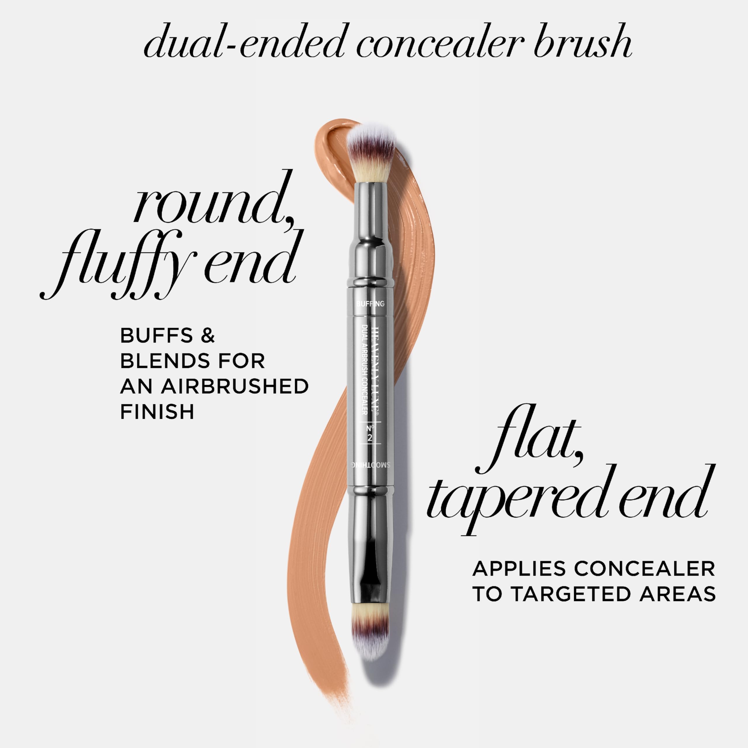 IT Cosmetics Heavenly Luxe Dual Airbrush Concealer Brush #2 round end for buffing