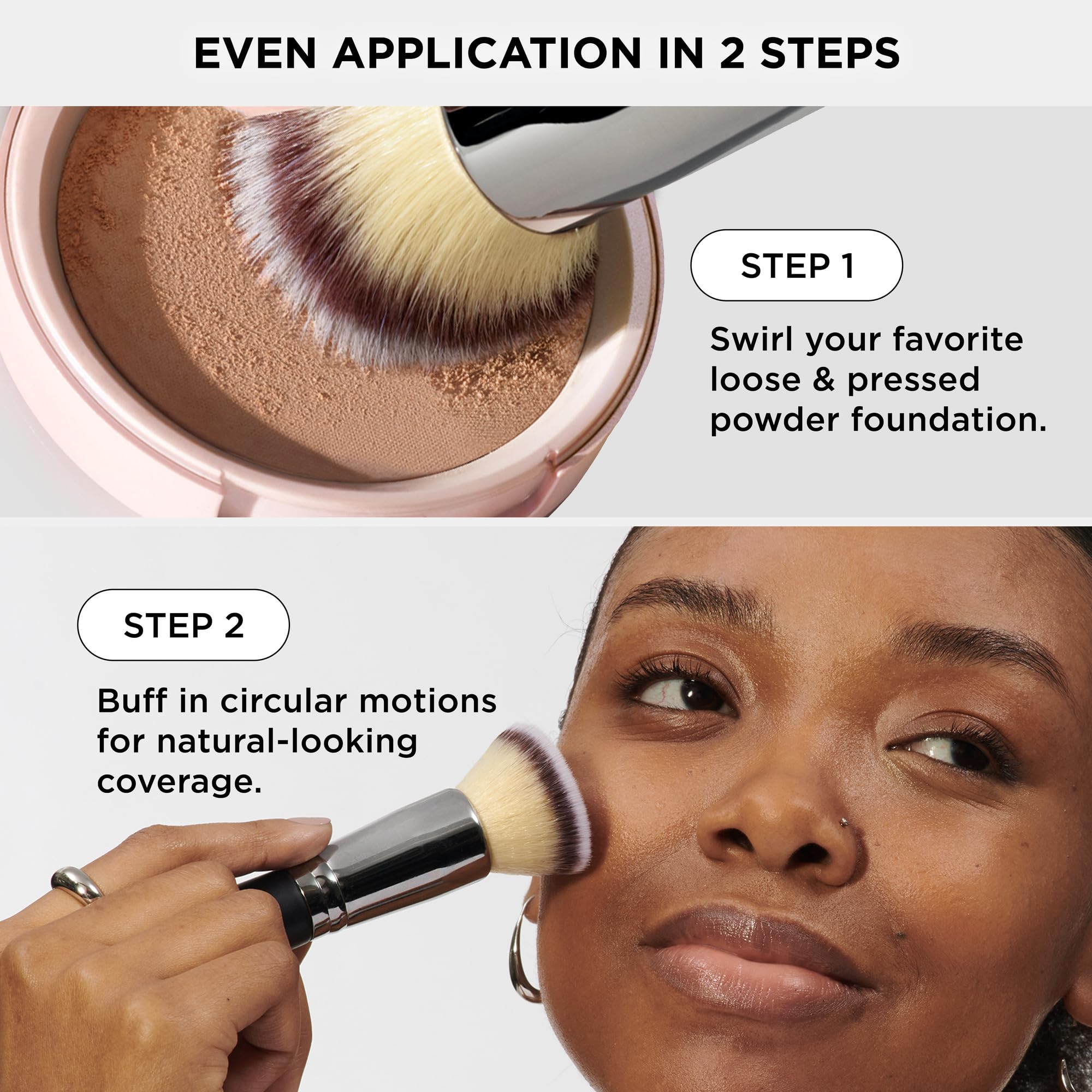 IT Cosmetics brush delivers even skin tone with soft buffing
