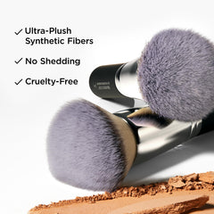 IT Cosmetics Heavenly Luxe Flat Top Buffing Foundation Brush #6 flat-top head offers seamless foundation buffing