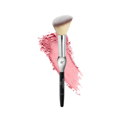 IT Cosmetics Heavenly Luxe Blush Brush #4 angled head for precise cheek color.