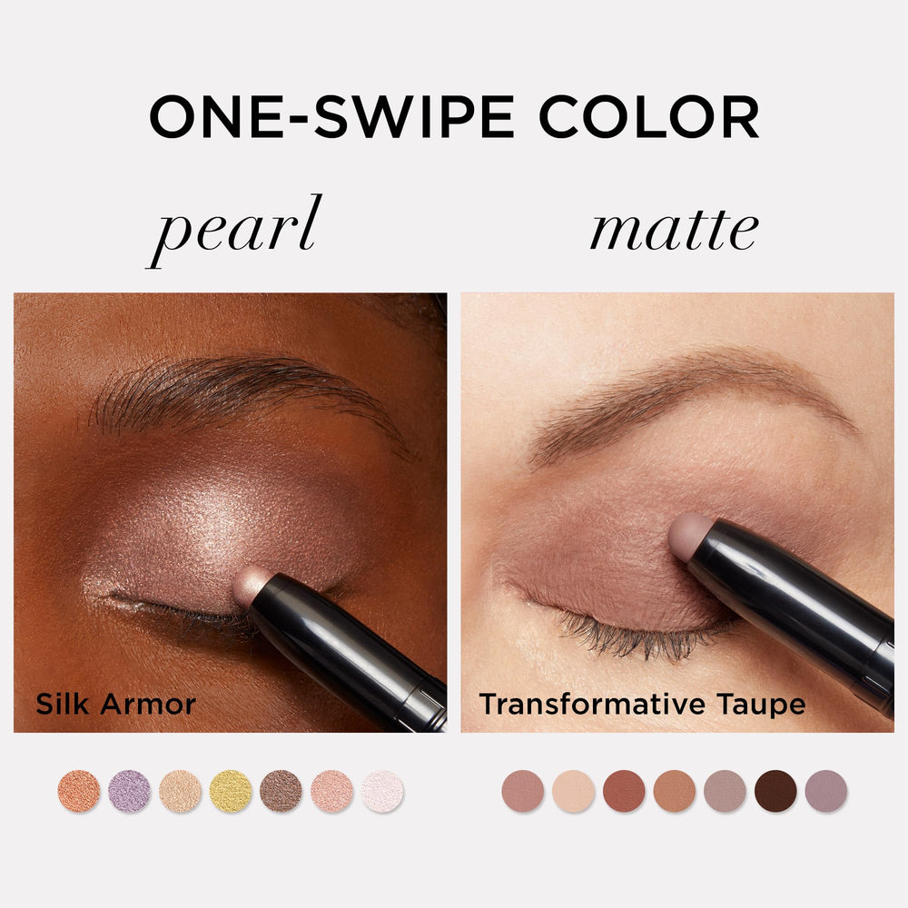 IT Cosmetics No-Tug Waterproof Taupe Cream Eyeshadow Stick lid-loving ingredients for refreshed look.