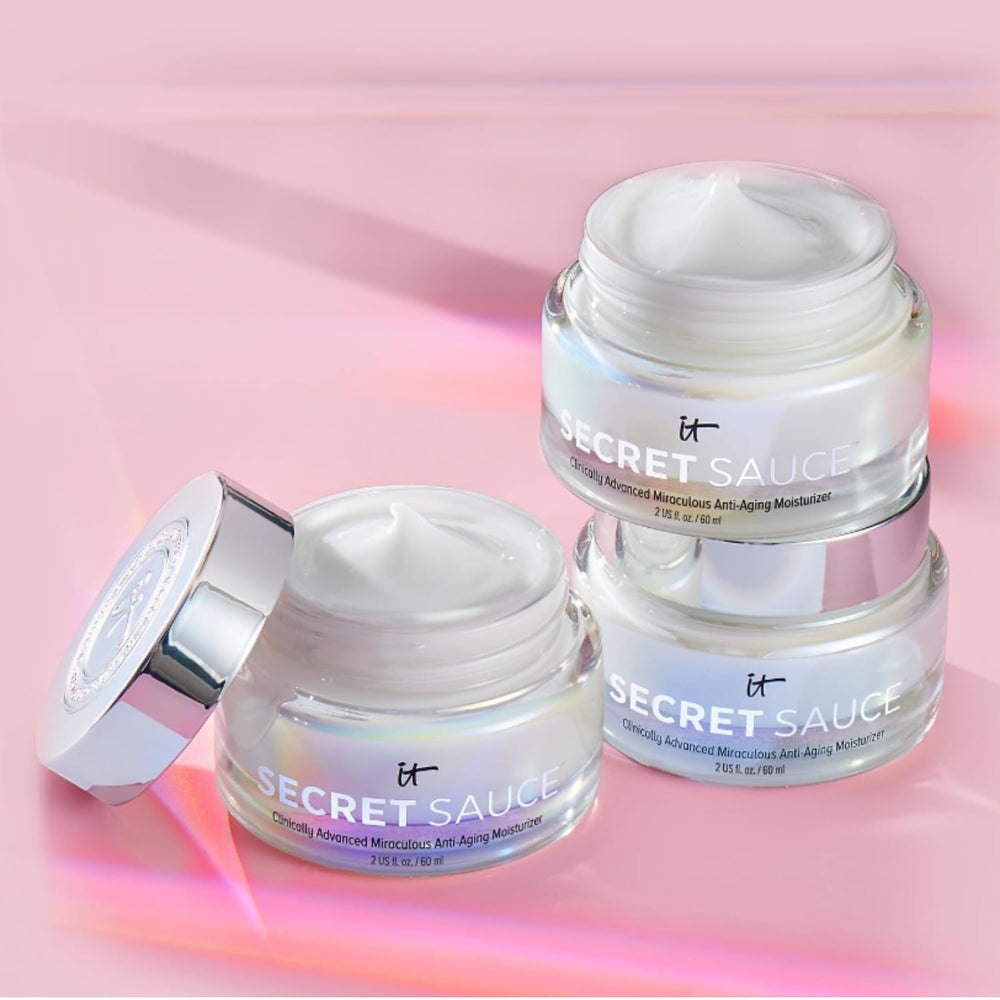 IT Cosmetics Secret Sauce application motion image shows morning and evening use.